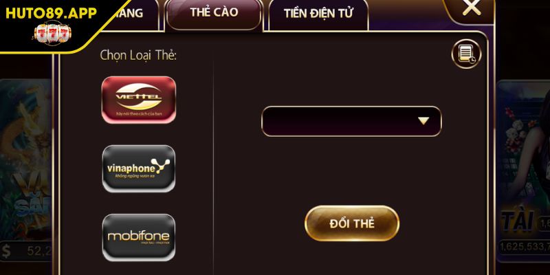 Nạp Và Rút Tiền HUTO89 2 Nạp và rút tiền HUTO89 bỏ túi bí kíp rút an toàn
